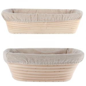 1PC Lots size Bread Basket Banneton Brotform Rattan Proofing Basket Liner Round Oval Fruit Tray Dough Food Storage Container